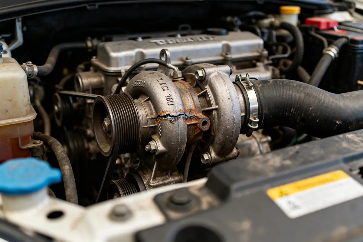pexels-michal-pech-213601-757318 (1) Moteur Renault 1.6 DCI 160 avec rouille illustrant les problèmes potentiels de performance